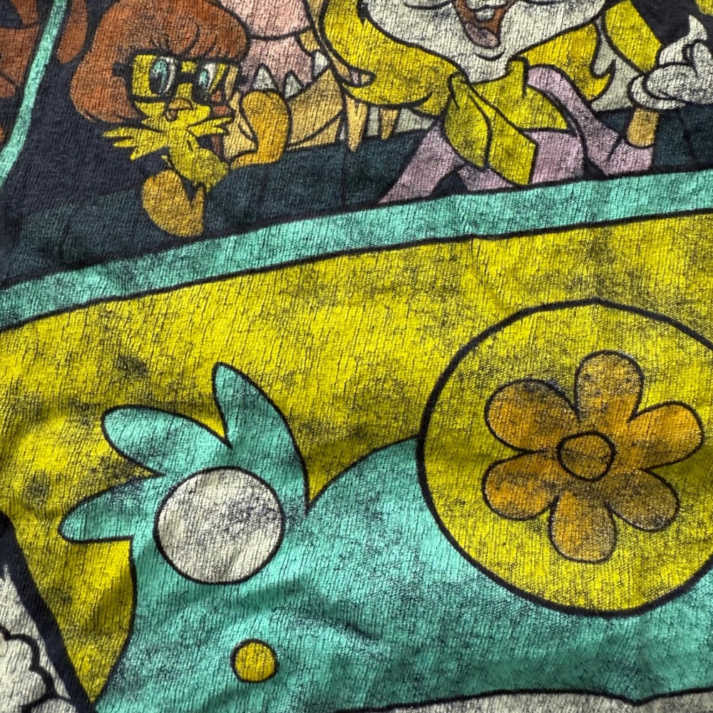 Warner Bros Men's Large Zoinks Looney‎ Tunes Scooby Doo Collab Tee - Picture 7 of 7